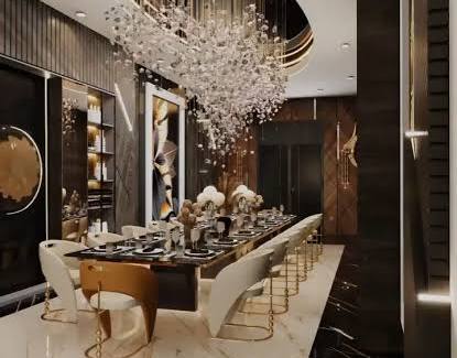 Sophisticated apartment living room at Kalpataru Amare Juhu